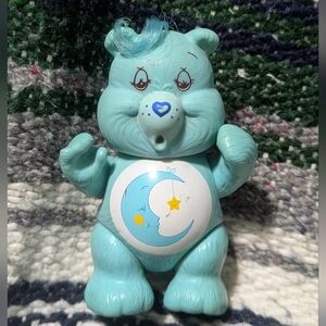 Vintage BEDTIME BEAR | PVC  Care Bears Posable Figure | Hasbro 1983